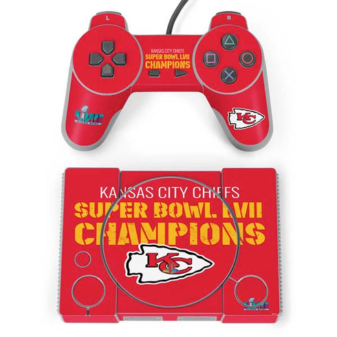 NFL Kansas City Chiefs Super Bowl LVII Champions PlayStation Classic Bundle Skin